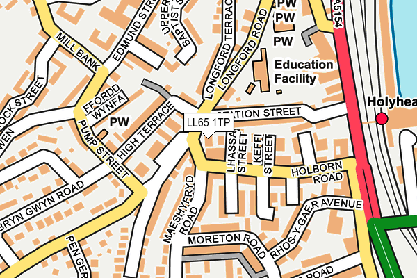 LL65 1TP map - OS OpenMap – Local (Ordnance Survey)