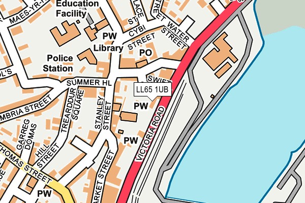 LL65 1UB map - OS OpenMap – Local (Ordnance Survey)