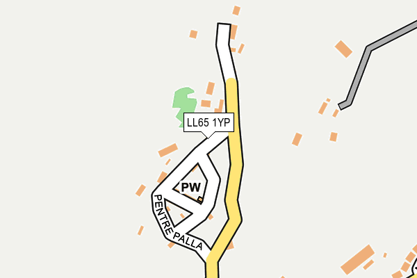 LL65 1YP map - OS OpenMap – Local (Ordnance Survey)