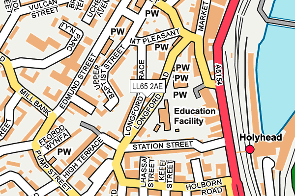 LL65 2AE map - OS OpenMap – Local (Ordnance Survey)