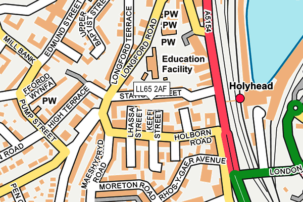 LL65 2AF map - OS OpenMap – Local (Ordnance Survey)