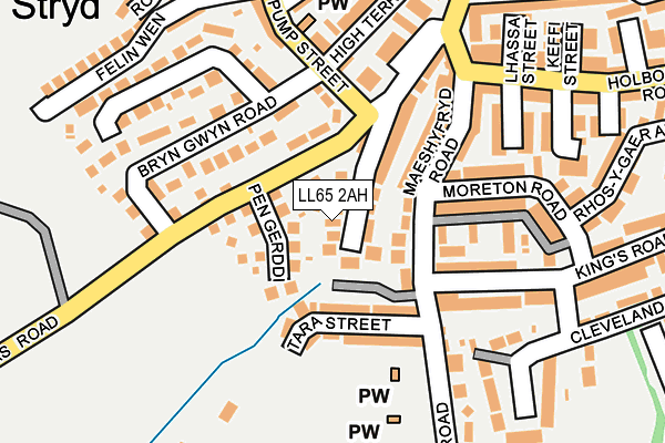 LL65 2AH map - OS OpenMap – Local (Ordnance Survey)