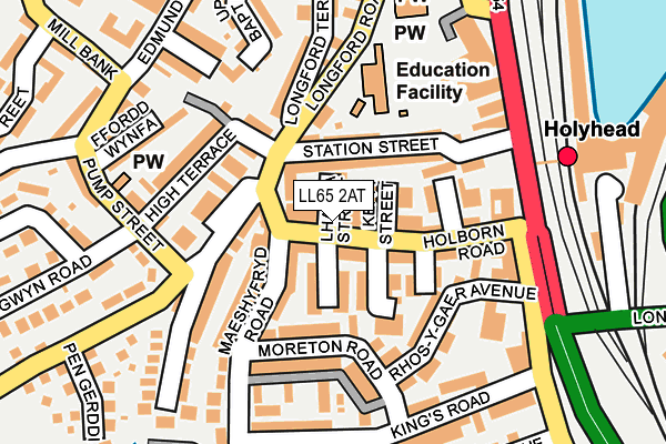 LL65 2AT map - OS OpenMap – Local (Ordnance Survey)