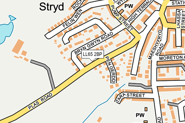 LL65 2BP map - OS OpenMap – Local (Ordnance Survey)