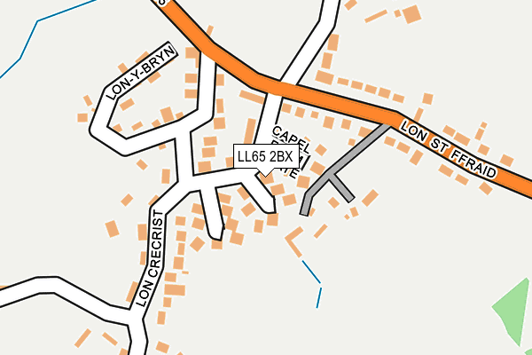 LL65 2BX map - OS OpenMap – Local (Ordnance Survey)