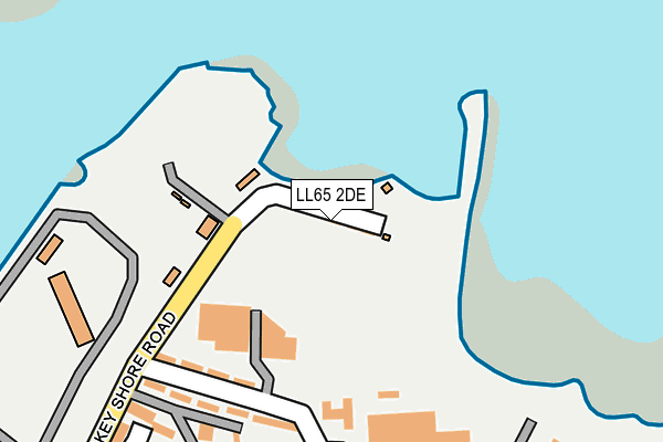 LL65 2DE map - OS OpenMap – Local (Ordnance Survey)