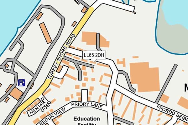 LL65 2DH map - OS OpenMap – Local (Ordnance Survey)