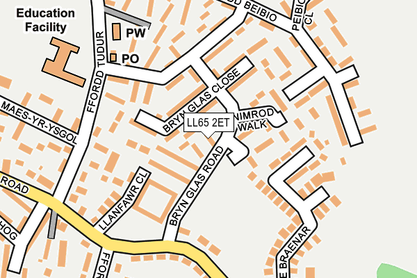 LL65 2ET map - OS OpenMap – Local (Ordnance Survey)