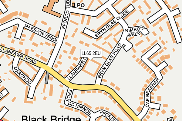 LL65 2EU map - OS OpenMap – Local (Ordnance Survey)