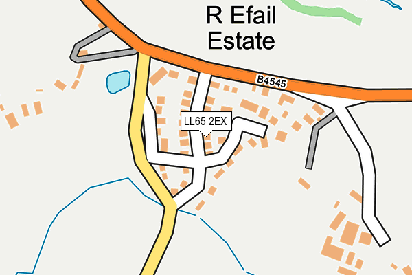 LL65 2EX map - OS OpenMap – Local (Ordnance Survey)