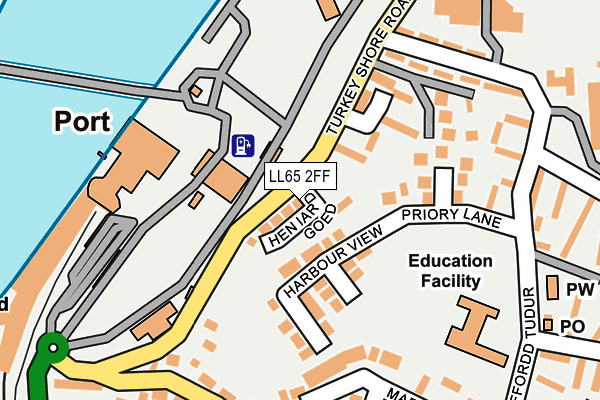 LL65 2FF map - OS OpenMap – Local (Ordnance Survey)