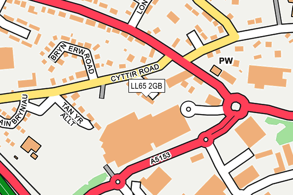 LL65 2GB map - OS OpenMap – Local (Ordnance Survey)