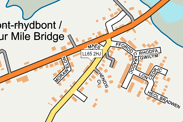 LL65 2HJ map - OS OpenMap – Local (Ordnance Survey)