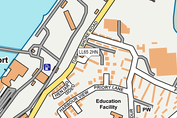 LL65 2HN map - OS OpenMap – Local (Ordnance Survey)