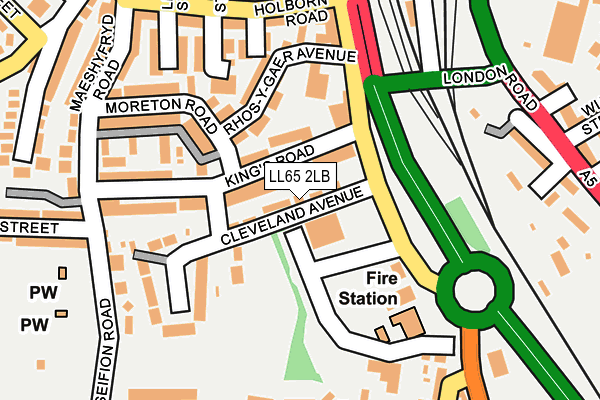 LL65 2LB map - OS OpenMap – Local (Ordnance Survey)