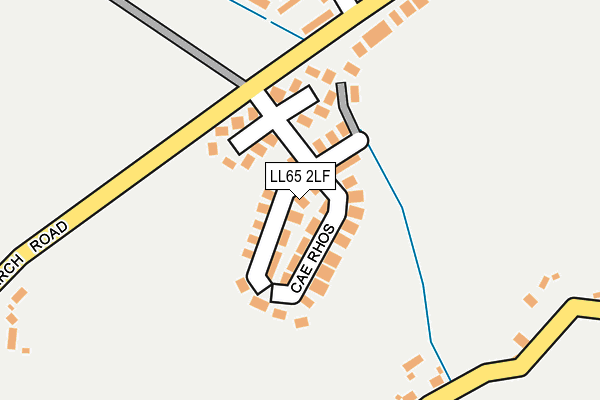 LL65 2LF map - OS OpenMap – Local (Ordnance Survey)