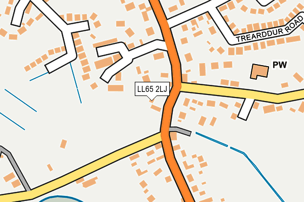 LL65 2LJ map - OS OpenMap – Local (Ordnance Survey)