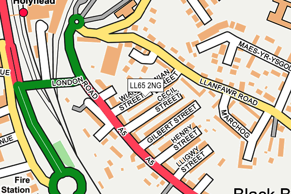 LL65 2NG map - OS OpenMap – Local (Ordnance Survey)