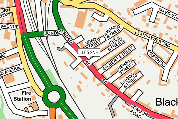 LL65 2NH map - OS OpenMap – Local (Ordnance Survey)