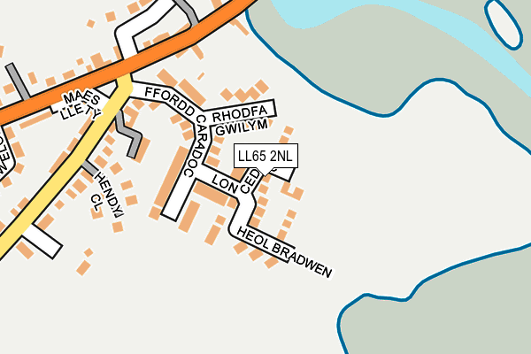 LL65 2NL map - OS OpenMap – Local (Ordnance Survey)