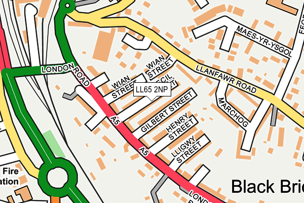 LL65 2NP map - OS OpenMap – Local (Ordnance Survey)