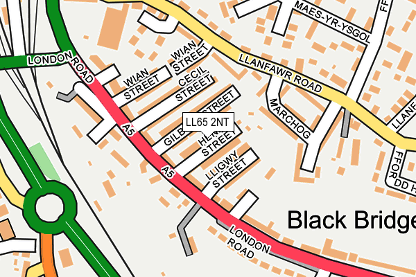 LL65 2NT map - OS OpenMap – Local (Ordnance Survey)