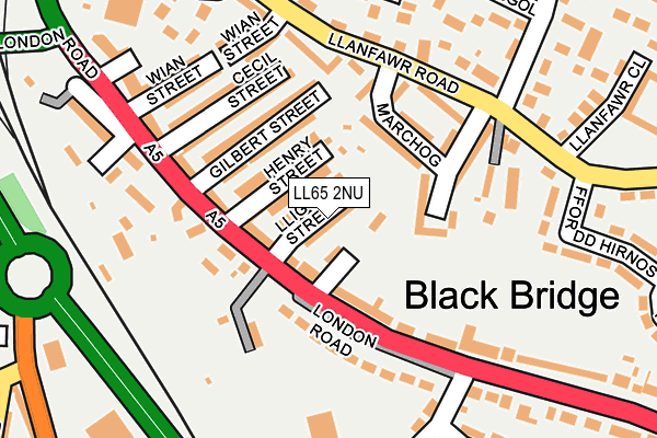 LL65 2NU map - OS OpenMap – Local (Ordnance Survey)