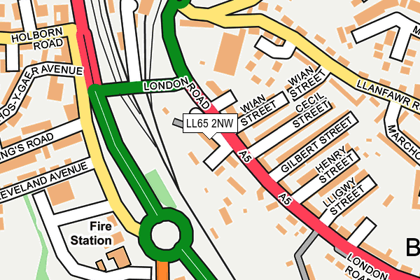 LL65 2NW map - OS OpenMap – Local (Ordnance Survey)