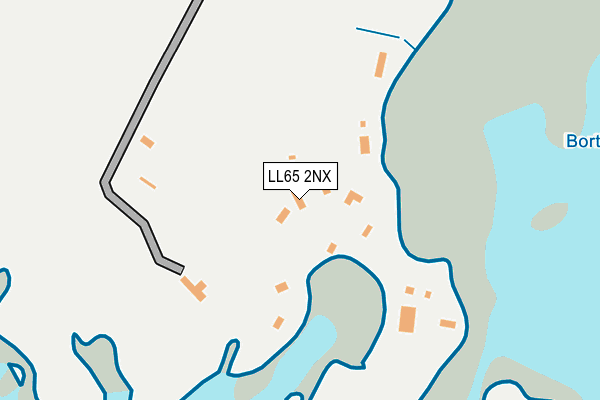LL65 2NX map - OS OpenMap – Local (Ordnance Survey)