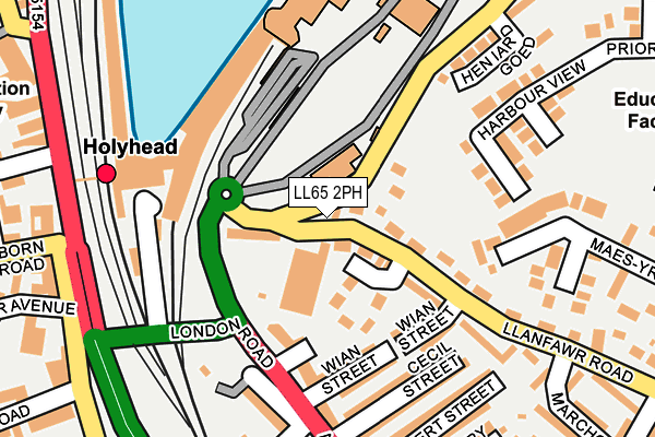 LL65 2PH map - OS OpenMap – Local (Ordnance Survey)