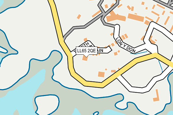 LL65 2QE map - OS OpenMap – Local (Ordnance Survey)