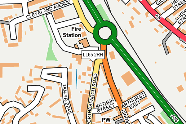 LL65 2RH map - OS OpenMap – Local (Ordnance Survey)