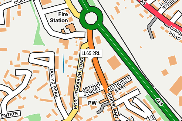 LL65 2RL map - OS OpenMap – Local (Ordnance Survey)