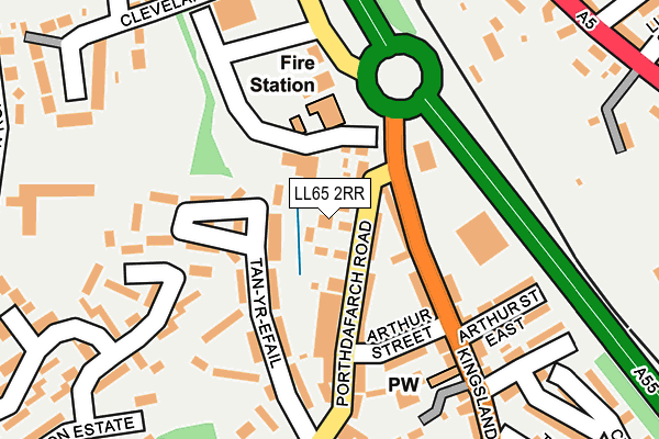 LL65 2RR map - OS OpenMap – Local (Ordnance Survey)
