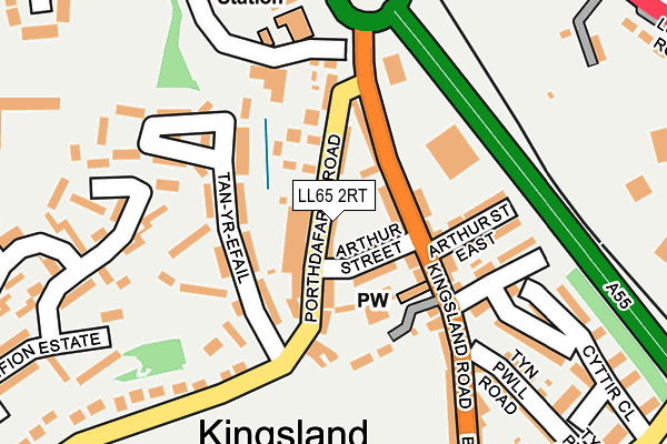 LL65 2RT map - OS OpenMap – Local (Ordnance Survey)