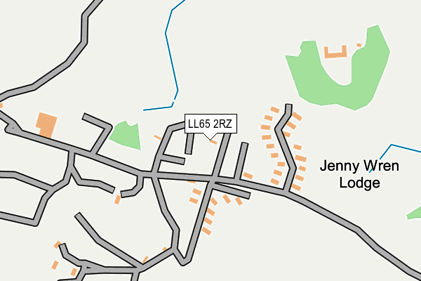 LL65 2RZ map - OS OpenMap – Local (Ordnance Survey)