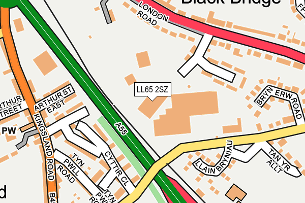 LL65 2SZ map - OS OpenMap – Local (Ordnance Survey)