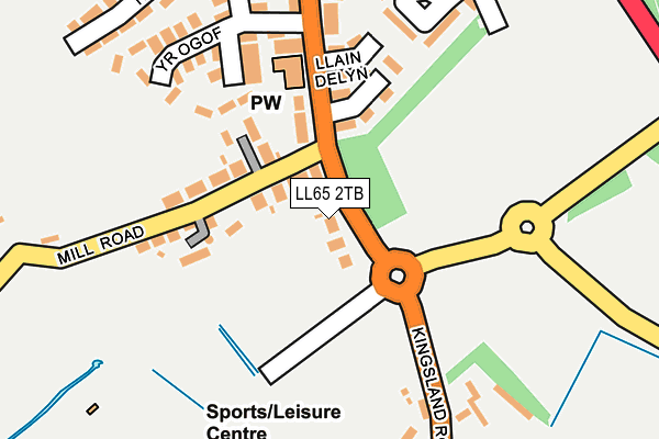 LL65 2TB map - OS OpenMap – Local (Ordnance Survey)