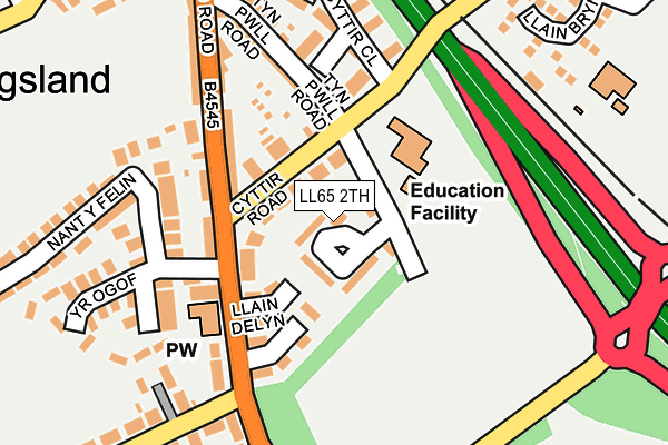 LL65 2TH map - OS OpenMap – Local (Ordnance Survey)