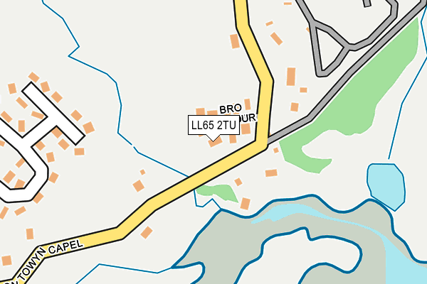 LL65 2TU map - OS OpenMap – Local (Ordnance Survey)