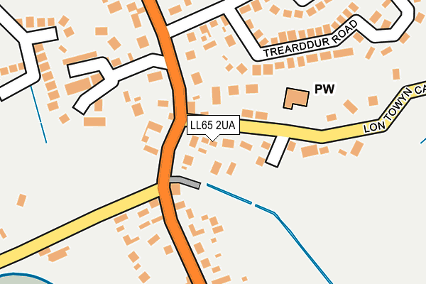 LL65 2UA map - OS OpenMap – Local (Ordnance Survey)