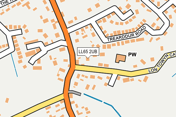 LL65 2UB map - OS OpenMap – Local (Ordnance Survey)