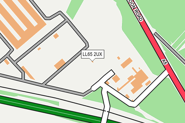 LL65 2UX map - OS OpenMap – Local (Ordnance Survey)