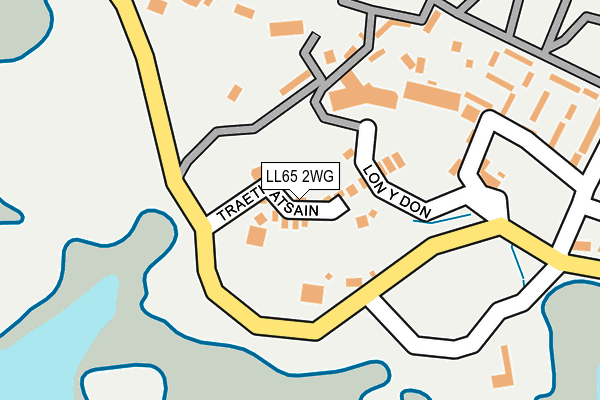 LL65 2WG map - OS OpenMap – Local (Ordnance Survey)
