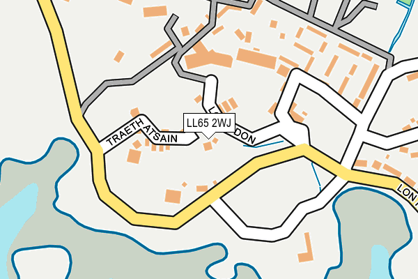 LL65 2WJ map - OS OpenMap – Local (Ordnance Survey)