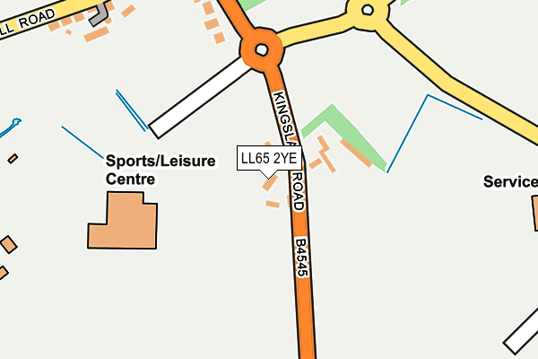 LL65 2YE map - OS OpenMap – Local (Ordnance Survey)