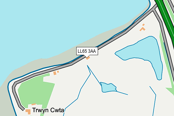 LL65 3AA map - OS OpenMap – Local (Ordnance Survey)