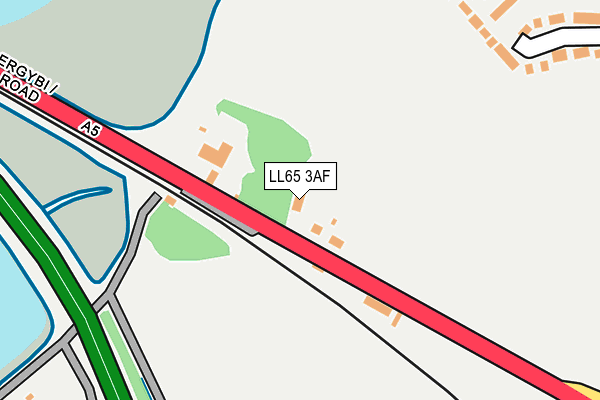 LL65 3AF map - OS OpenMap – Local (Ordnance Survey)
