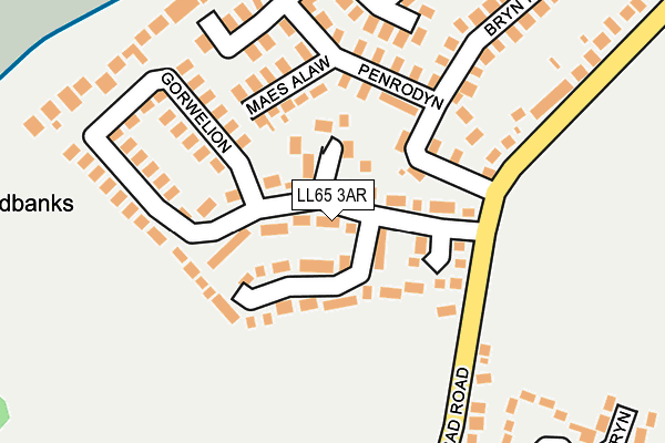 LL65 3AR map - OS OpenMap – Local (Ordnance Survey)
