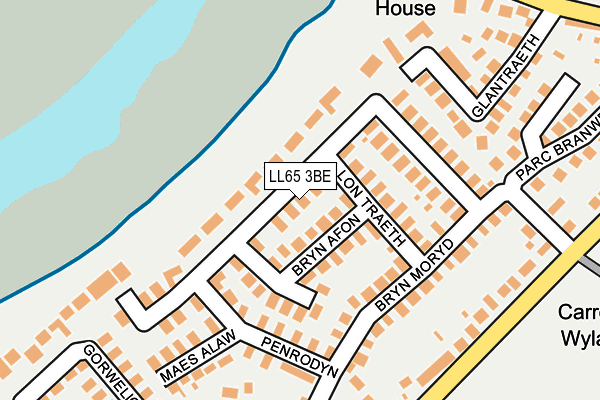 LL65 3BE map - OS OpenMap – Local (Ordnance Survey)